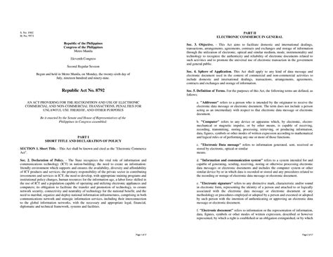 electronic commerce act of 2000 lawphil|R PHILIPPINES C P Second Regular Session H. No. 9971 .
